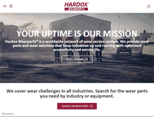 Tablet Screenshot of hardoxwearparts.com